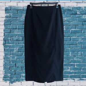 Maxi falda recta lápiz negra abertura trasera talla 8 Old Navy para mujer - Imagen 1 de 9