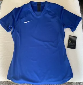Camiseta deportiva de fútbol grande para mujer Nike Dri-Fit azul Strike AJ1150-480 - Imagen 1 de 5