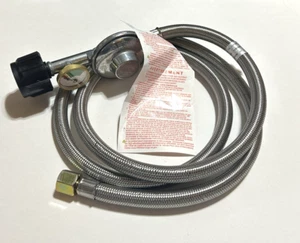 onlyfire 5 Fuß Propanreglerschlauch mit Propantankanzeige, Edelstahl - Bild 1 von 5