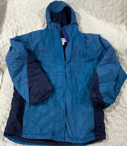 COLUMBIA SNOW Coat RN69724 WOMANS Medium Teal Blue - Picture 1 of 12