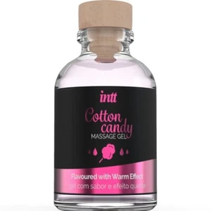 INTT - GEL DE MASAJE CON SABOR A ALGODÓN DE AZUCAR Y EFECTO CALOR ENVÍO DISCRETO - Imagen 1 de 3