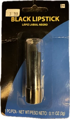 Amscan Black Lipstick Halloween Costume Make up Lips Zombie Witch Vampire Gothic - Image 1 of 2