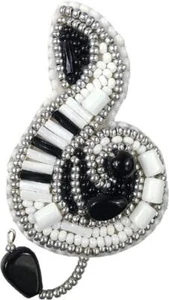 Hágalo usted mismo Broche Hacer Kit "Clave de Agudos" 1.6"x3.0" - Imagen 1 de 9