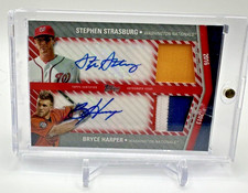 2020 Topps Update All-Star Stitches Dual Patch Auto /5 Bryce Harper Strasburg
