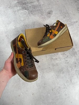 Zapatos de plataforma gruesos vintage para mujer The Art Company Y2k zapatillas de cuero talla 39 Foto 1 de 4