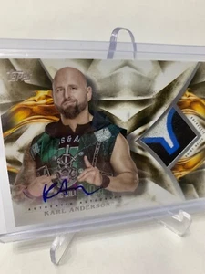 2019 TOPPS WWE UNDISPUTED KARL ANDERSON AUTO RELIC /10 - Picture 1 of 6