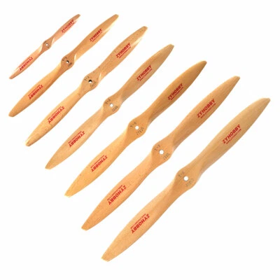 1pc 2 Blades Propeller 9-23inch Beech Wooden Prop CW for RC Gasoline Airplanes - Image 1 of 4