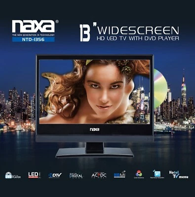 Naxa 13.3" LED Full HDTV Television with Built-in DVD Player - FREE SHIPPING - Image 1 of 4