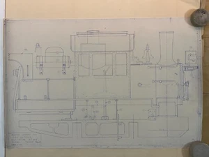 LOCOMOTIVE DRAWING#2　Reading Company A5a  0-4-0 SWITCHER 7 1/4" gauge　１８ sheets - Picture 1 of 23