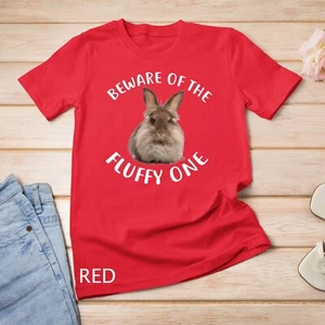 Divertida Camiseta Conejo Cuidado con el Conejo Cabeza de León Esponjos Unisex - Imagen 1 de 15