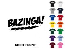 Bazinga T-Shirt #93 Sheldon - Big Bang - Free Shipping  
