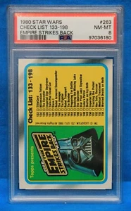1980 Topps Star Wars ESB # 263 Checklist 133-198 PSA 8 NM-MT # 97036180 - Bild 1 von 2