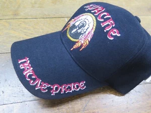 DE COLECCIÓN - GORRAS CLUB - CON ETIQUETA - SOMBRERO GORRA NEGRO ORGULLO NATIVO APACHE - Imagen 1 de 6