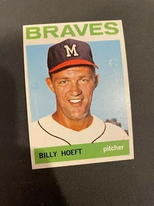 1964 TOPPS #551 BILLY HOEFT MILWAUKEE BRAVES BASEBALL CARD NM/MT SET BREAK - Picture 1 of 2