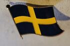 Sweden Country Flag Bike Motorcycle Hat Cap lapel Pin 