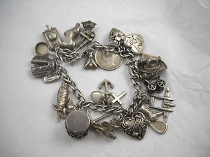 Brazalete Dije Dije De Colección Esterlina Segunda Guerra Mundial 26 Dijes ¡Especial! (B) - Imagen 1 de 8