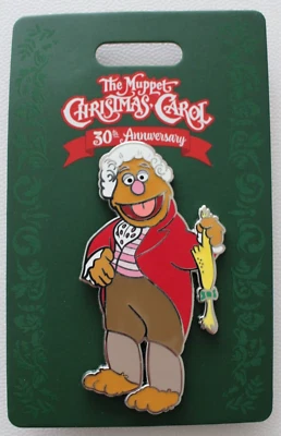 Pin Disney WDI Muppets Christmas Carol 30º Aniversário Fozzie LE500 - Imagem 1 de 3