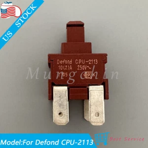 For DEFOND CPU-2113 Power ON OFF Switch Push Botton 6.5A 250VAC 4 Pins 13A 125V - Picture 1 of 4