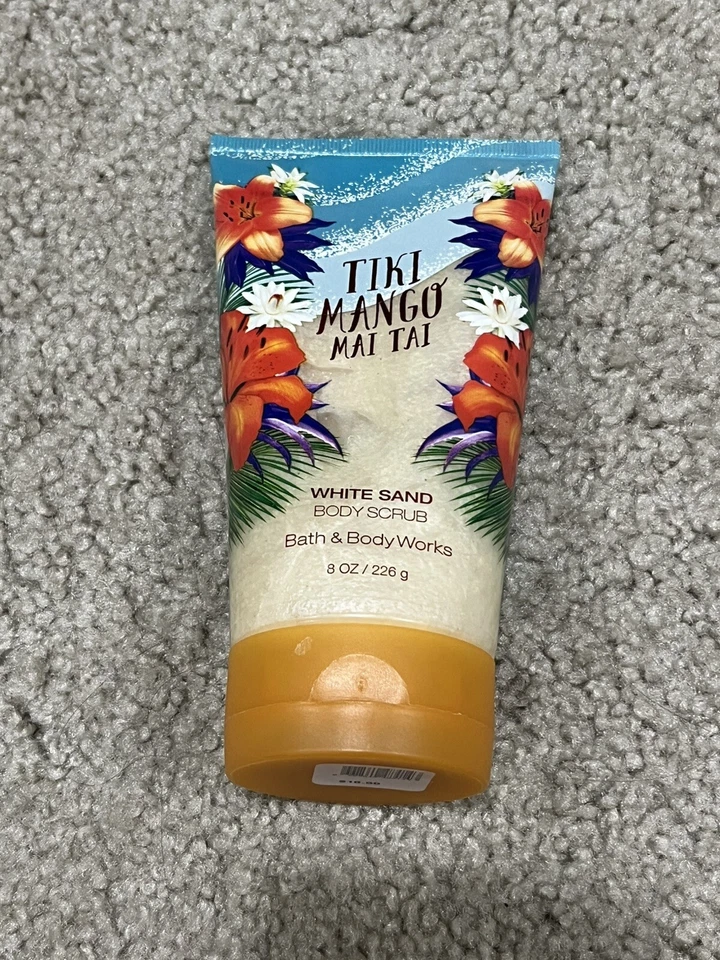 Bath & Body Works Tiki Mango Mai Tai White Sand Body Scrub NEW, RARE 8 Oz - Image 1 of 3