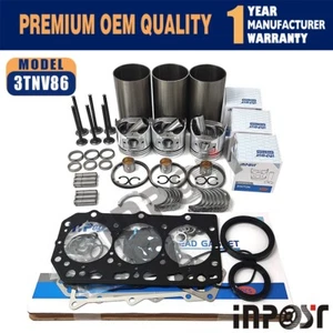 3TNV86 Overhaul Rebuild Kit For Yanmar Engine John Deere 3046R 3TNV86CHT - Picture 1 of 7
