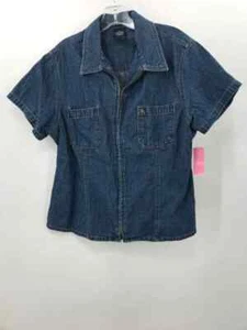 Pre-Owned Bill Blass Blue Size XL Denim Blouse - Picture 1 of 3