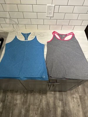 (2) C9 By Champion Women’s Blue, Gray, Athletic Tank Top Size Med M Activewear - Image 1 of 4