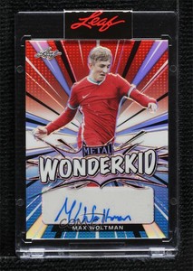 2022 Leaf Metal Wonderkid Red White & Blue Prismatic /10 Max Woltman Auto