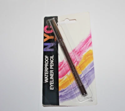 NYC Waterproof Eyeliner Pencil #932 Dark Brown CARDED RARE DISCONTINUED - Image 1 of 2
