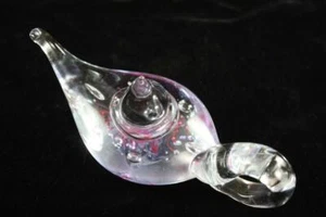 VINTAGE SYDNEY KEN JASPER DESIGNER ART GLASS OIL LAMP PAPERWEIGHT - Picture 1 of 6