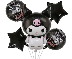 Sanrio Hello Kitty Kuromi Kawaii 5pcs Party Balloon Set - Picture 1 of 4