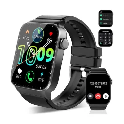 BTOOTOS 2025 Men's/Women's Smart Watch Waterproof Smart Watch Bluetooth iPhone Samsung