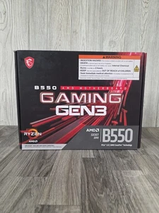MSI B550 Gaming GEN3 Gaming Mainboard AMD AM4, DDR4, ATX, AMD Ryzen 5000/4000 - Bild 1 von 9