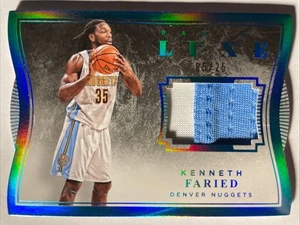2015-16 Panini Luxe KENNETH FAIRED Die-Cut Gu 2 Color Patch 05/25 DENVER NUGGETS - Picture 1 of 2