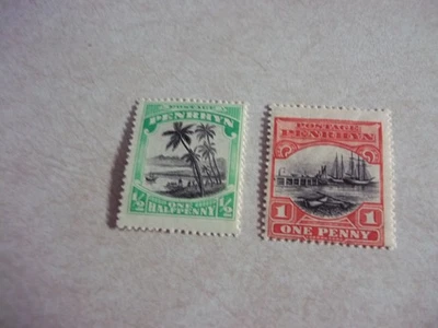 PENRHYN COOK ISLANDS Stamps SG 32-3 Scott 25-6 OG Light Hinged - Image 1 of 2