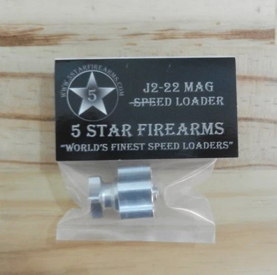 5 STAR FIREARMS Aluminum Speedloader, Speed Loader; Ruger LCR 22 Mag, Charter PFind; J2-22 Mag
