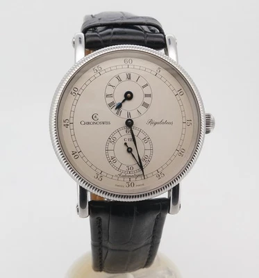Chronoswiss CH1223 - Regulator Classique Stahl Automatik Box Papiere 1992 - Bild 1 von 4
