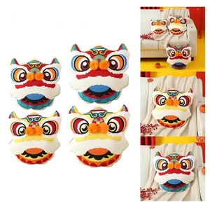 Chinese New Year Pillow Home Decor Lion Seat Cushion Asia Retro Year Crafts - Picture 1 of 29