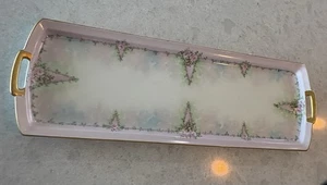 Bandeja de tocador antigua Baviera Schumann Arzberg plato "Wildrose" #1190 - Imagen 1 de 6