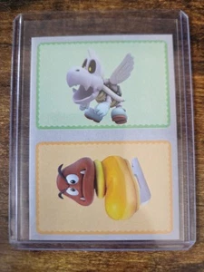 2023 Panini Super Mario Play Time Stickers Goomba Dry Bones 3D World #19A 19B - Foto 1 di 2