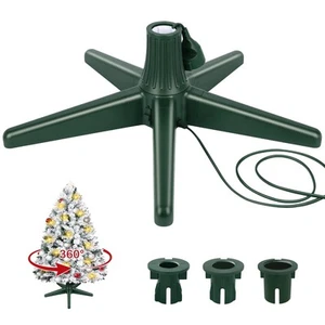 Vexalify Christmas Tree Stand 360 ° Rotating Christmas Tree Stand with 3 Tru - Picture 1 of 9