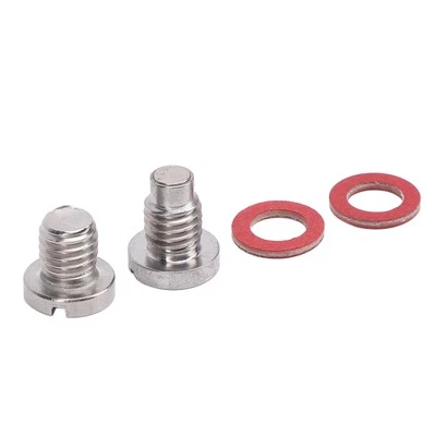 Outboard Motor Straight Screw Plug Kit Stainless Steel Lower Unit Drain Plug - Image 1 of 4