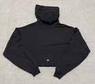 ALO Yoga Hoodie Womens Small Black Pullover Sweater Bae Crop Cropped Hoody Gym