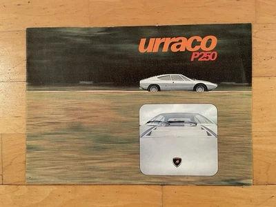 Folleto de ventas de autos deportivos Lamborghini Urraco P250 1973 #INT Foto 1 de 4