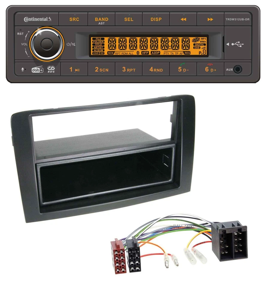 Continental Bluetooth MP3 USB DAB Autoradio für Fiat Idea (350 03-11) schwarz - Bild 1 von 4