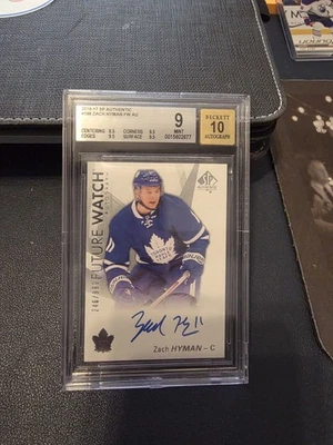 Zach Hyman Future Watch Auto Bgs 9 /999 2016-17 Sp Authentic  Oilers - Image 1 of 2