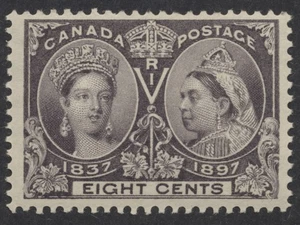 Canada #56 8c Victoria Jubilee F-VF Mint OG NH - Picture 1 of 3