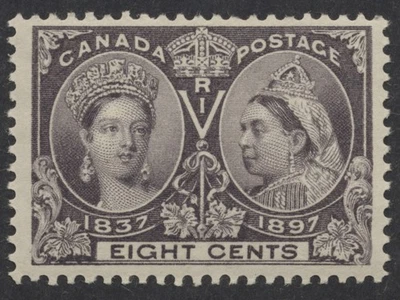 Canada #56 8c Victoria Jubilee F-VF Mint OG NH - Image 1 of 3