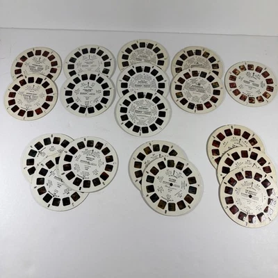 Lot 18 Vintage View-Master Reels Superman Batman Muppets Thriller Chips + - Image 1 of 4