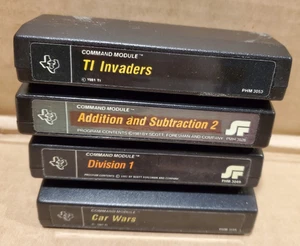 Lote de 4 juegos TI-99 Texas Instruments - Imagen 1 de 3