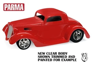 #10227 - 1/10 PARMA '33 FORD 3 Window Coupe CLEAR RC CAR BODY Street Rod - Picture 1 of 2